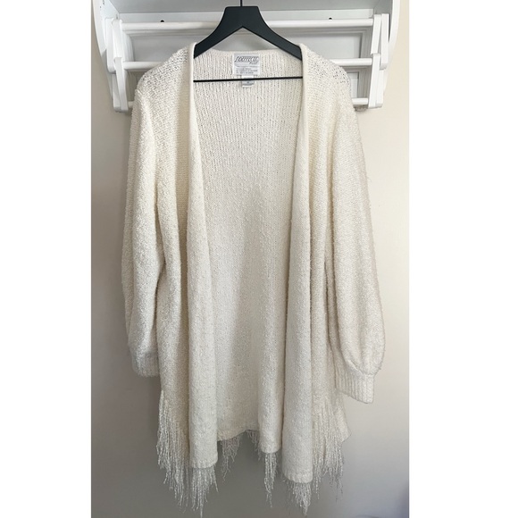 Vintage Fringe Cardigan Sweater L/XL - Picture 2 of 7